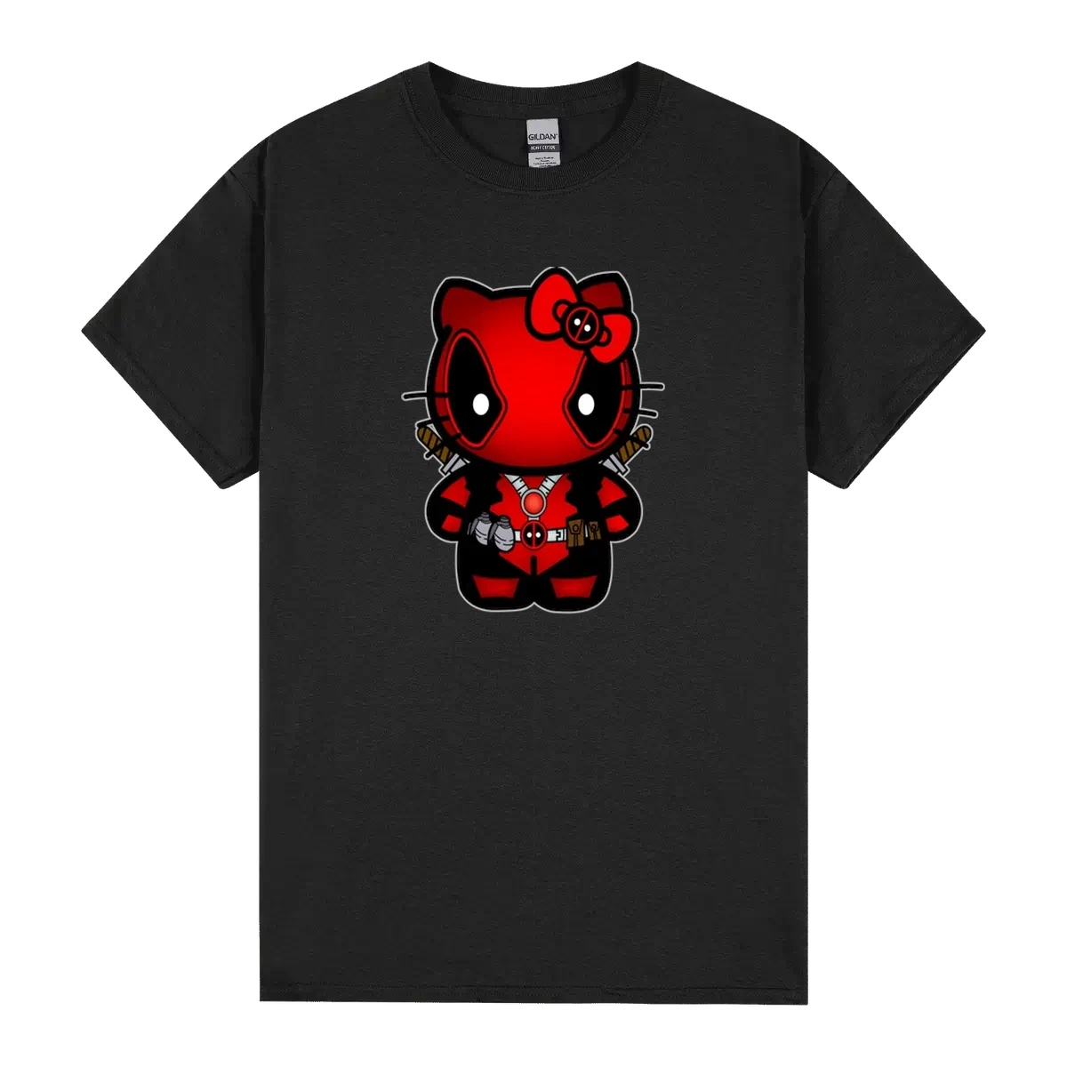 Hello Kitty Dressed As Deadpool