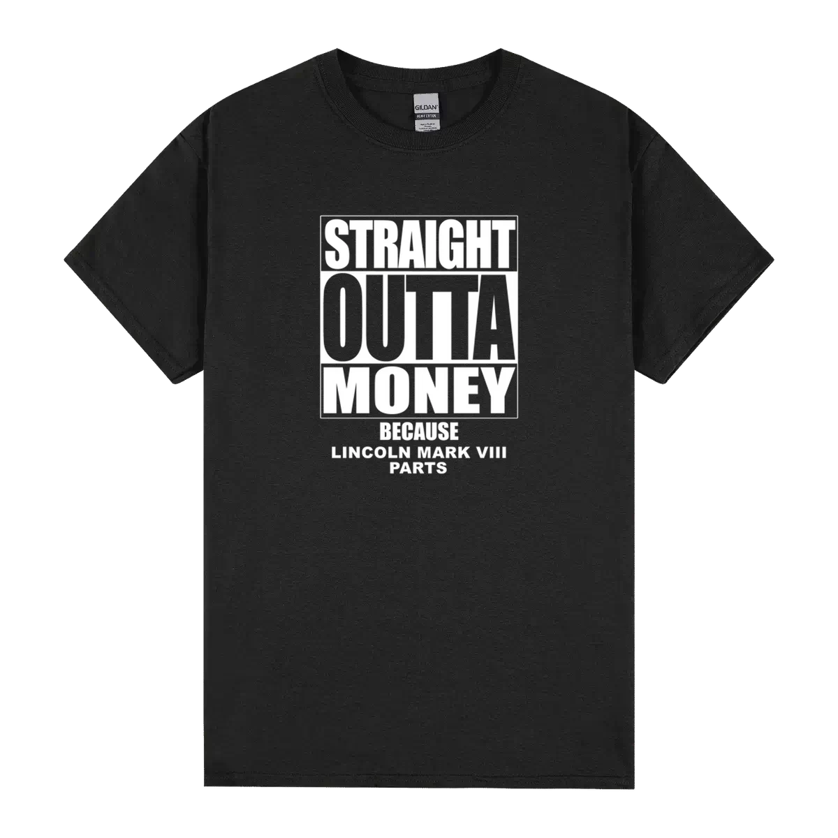 Lincoln Mark Viii Straight Outta Money Cause Car Parts Funny Car Lovers