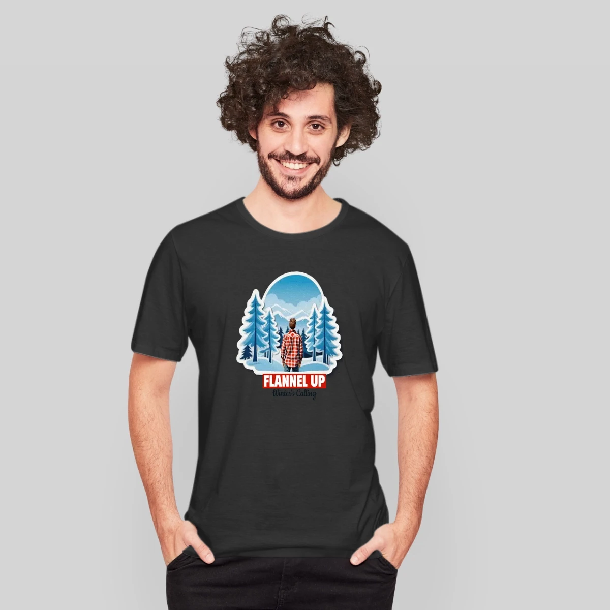 Flannel Up Winter Design Cozy Mountain Adventure