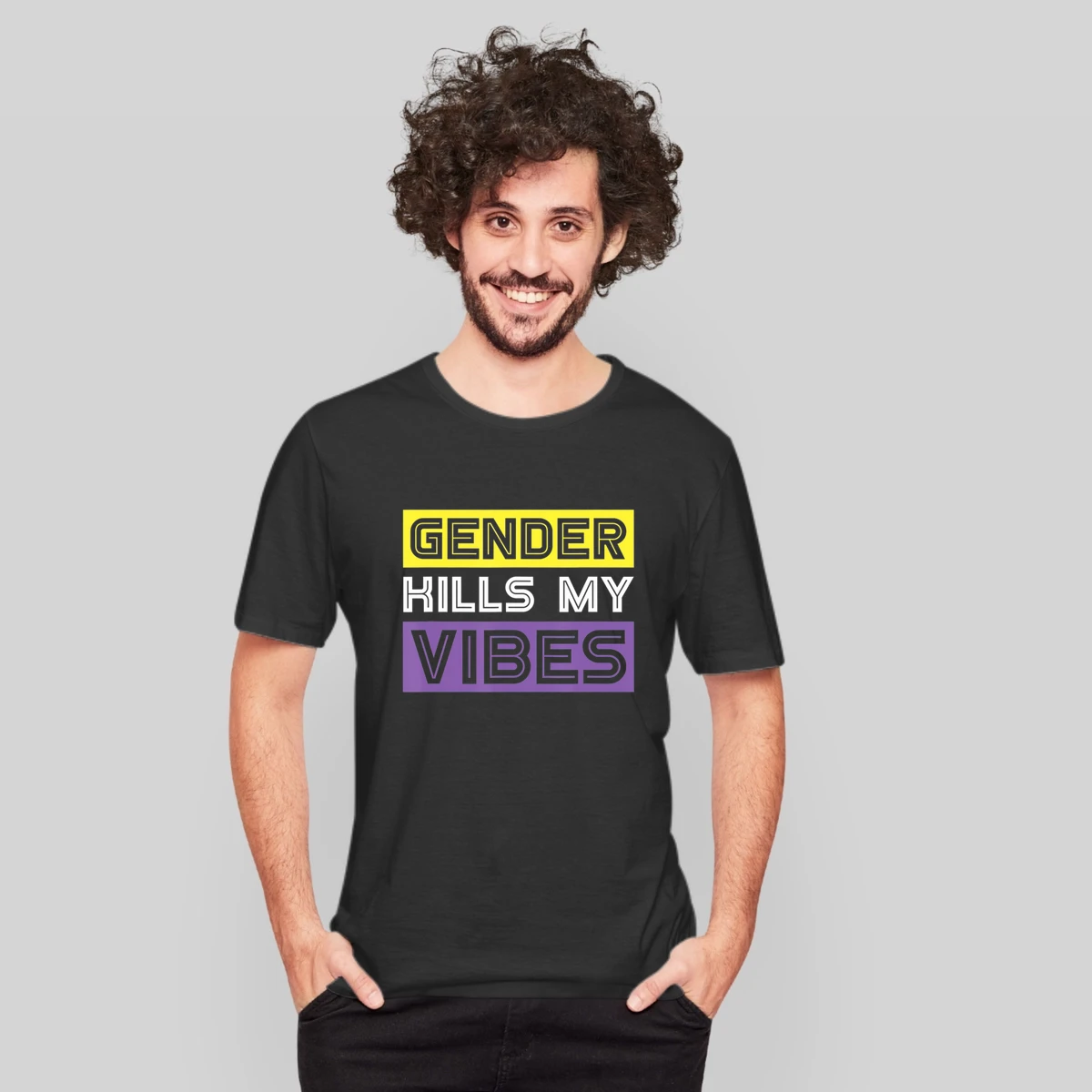 Gender Kills My Vibes Funny Genderfluid Non Binary