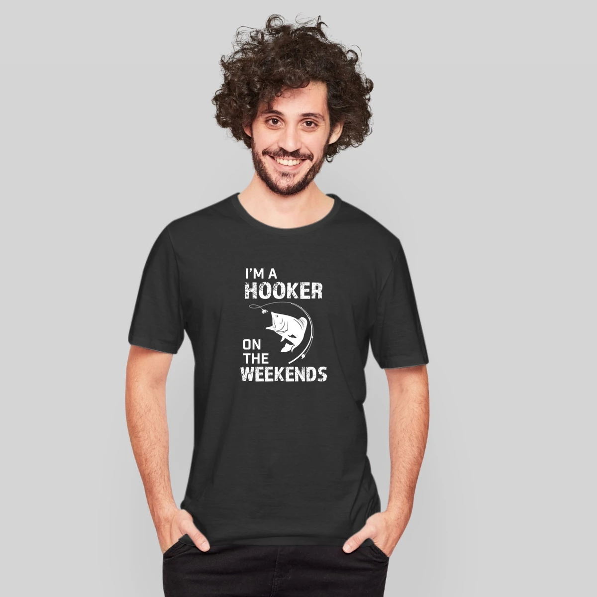 Im A Hooker On The Weekends Funny Fishing Shirt