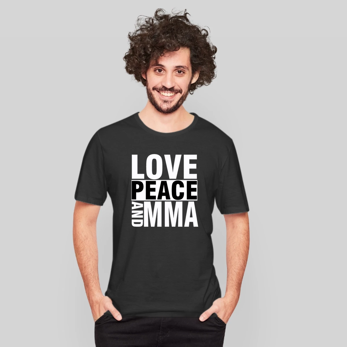 Mma Love Peace Mixed Martial Arts Fighting Sports