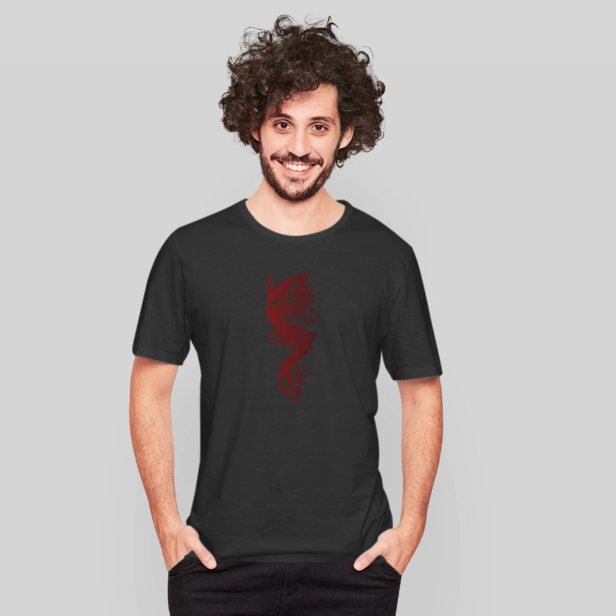 Vector Abstract Tatoo Dragon Logo Vector Image Art