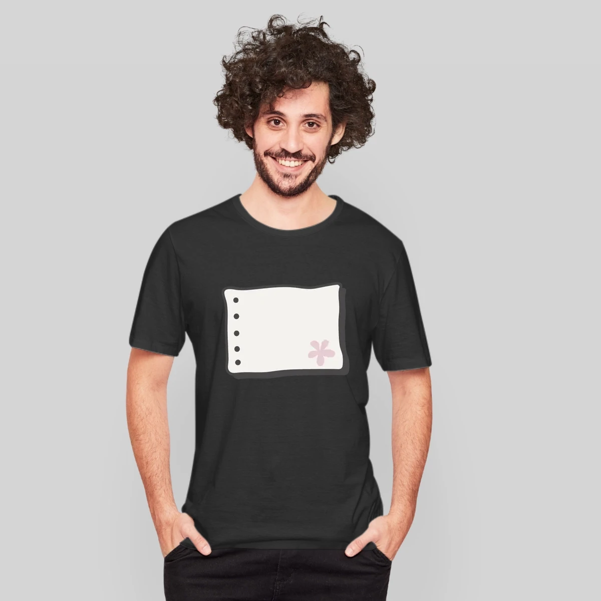 Blank Hole Punched Paper Note