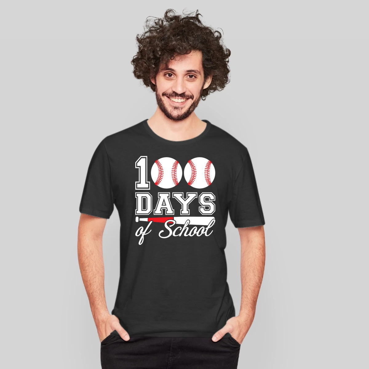 100 Days Of School For 100th Day Baseball Student Or Teacher