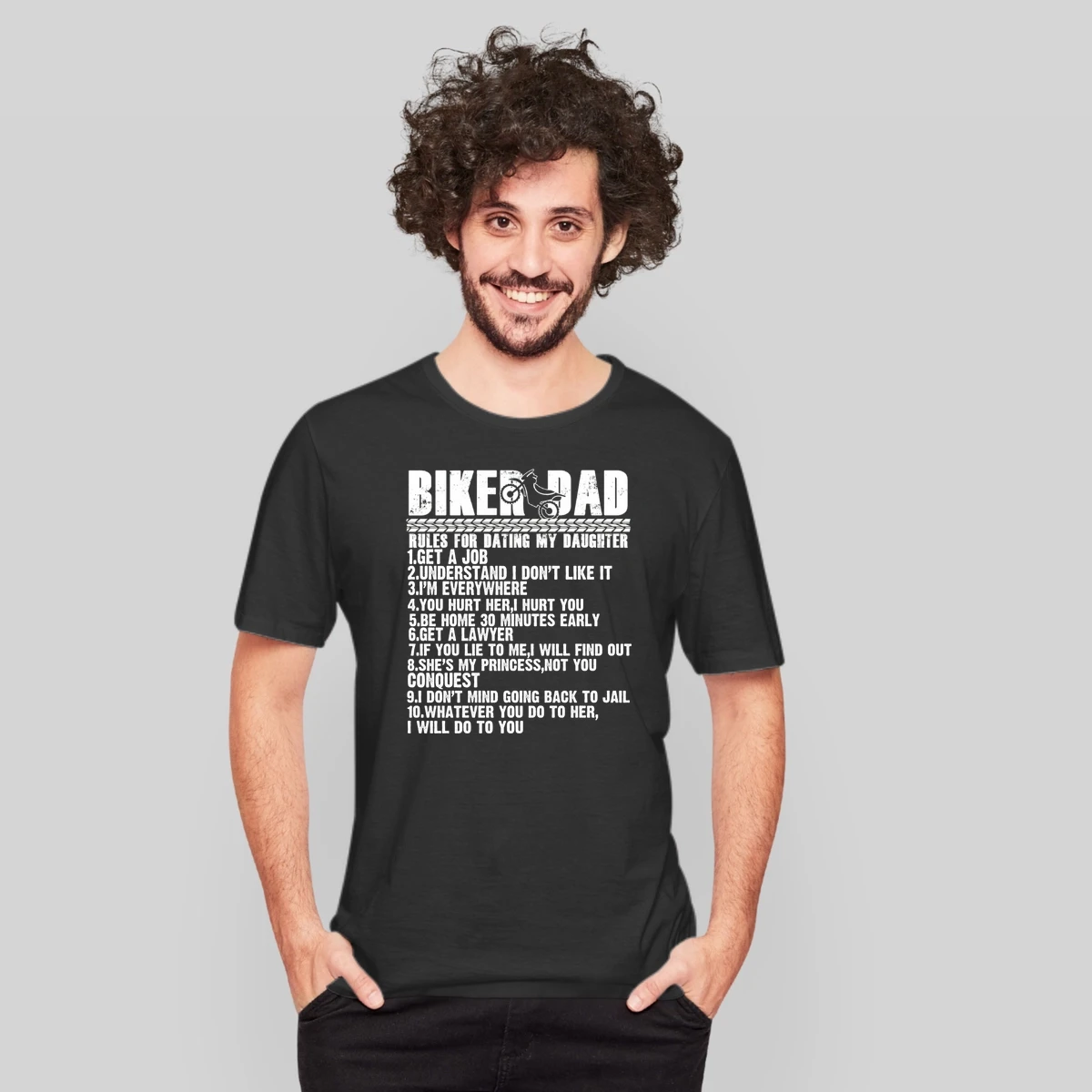 Biker Dad Rules For Dating My Daughter T Black Youth B077s2m9k2 1