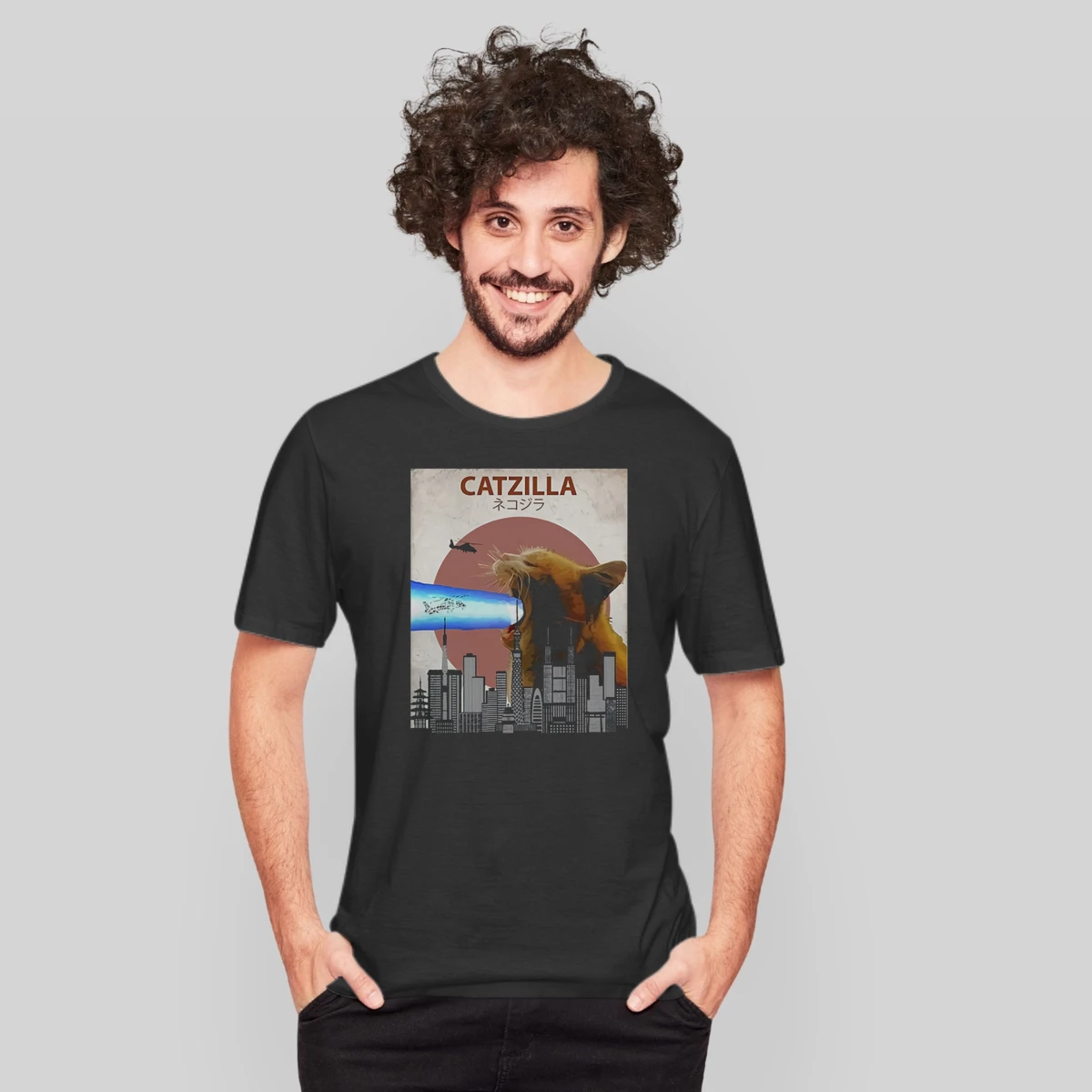 Catzilla Funny Cat Nettes Geschenk Fur Katzenliebhaber