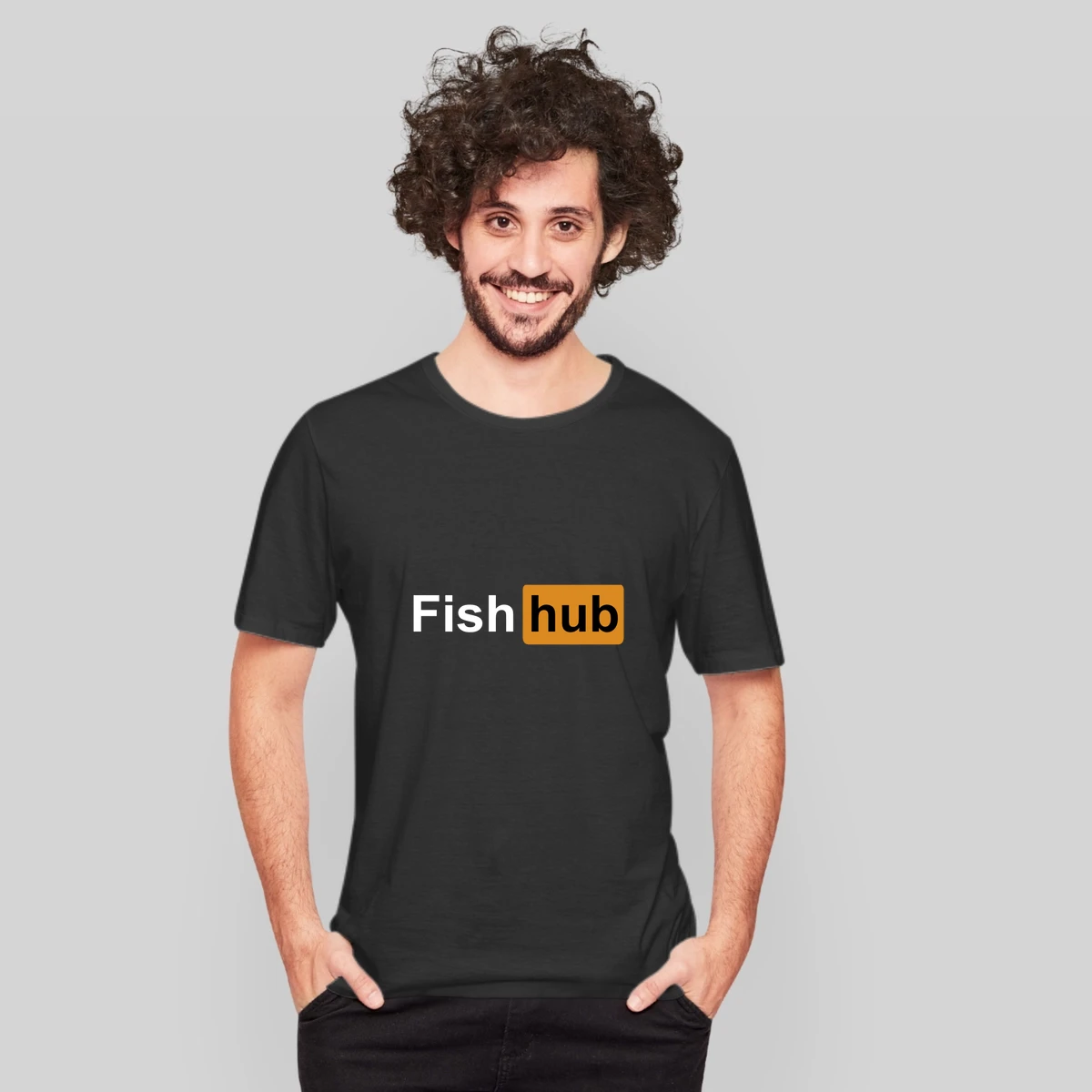 Fish Hub Fishing Ocean Lake Fisherman Tee