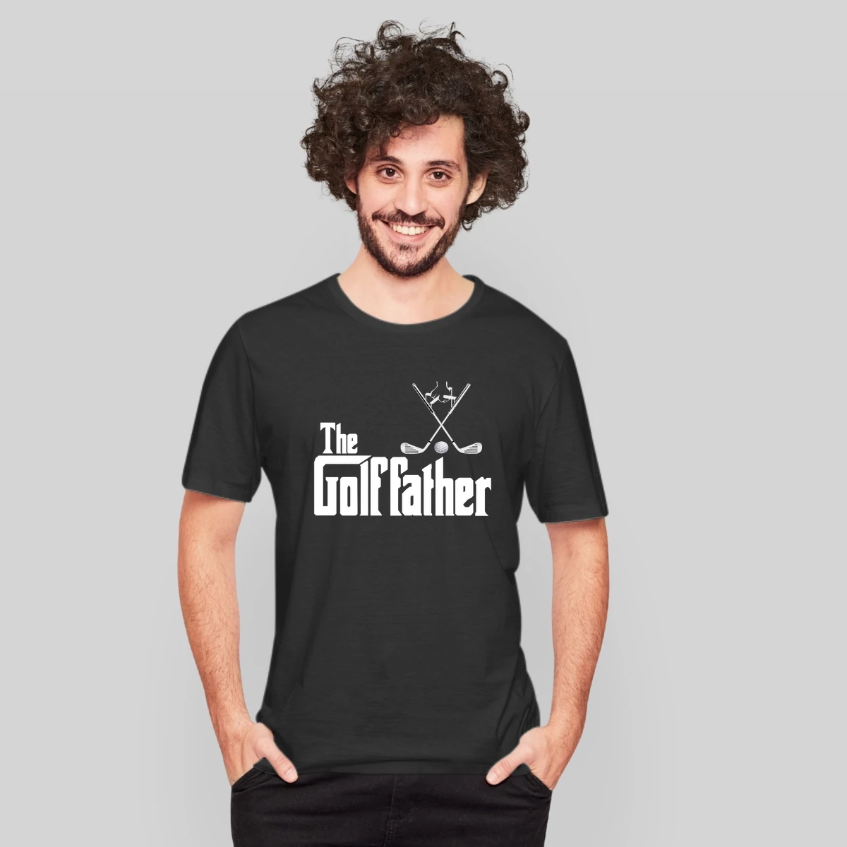 Mens The Golffather Golf Father Funny Golfing Fathers Day