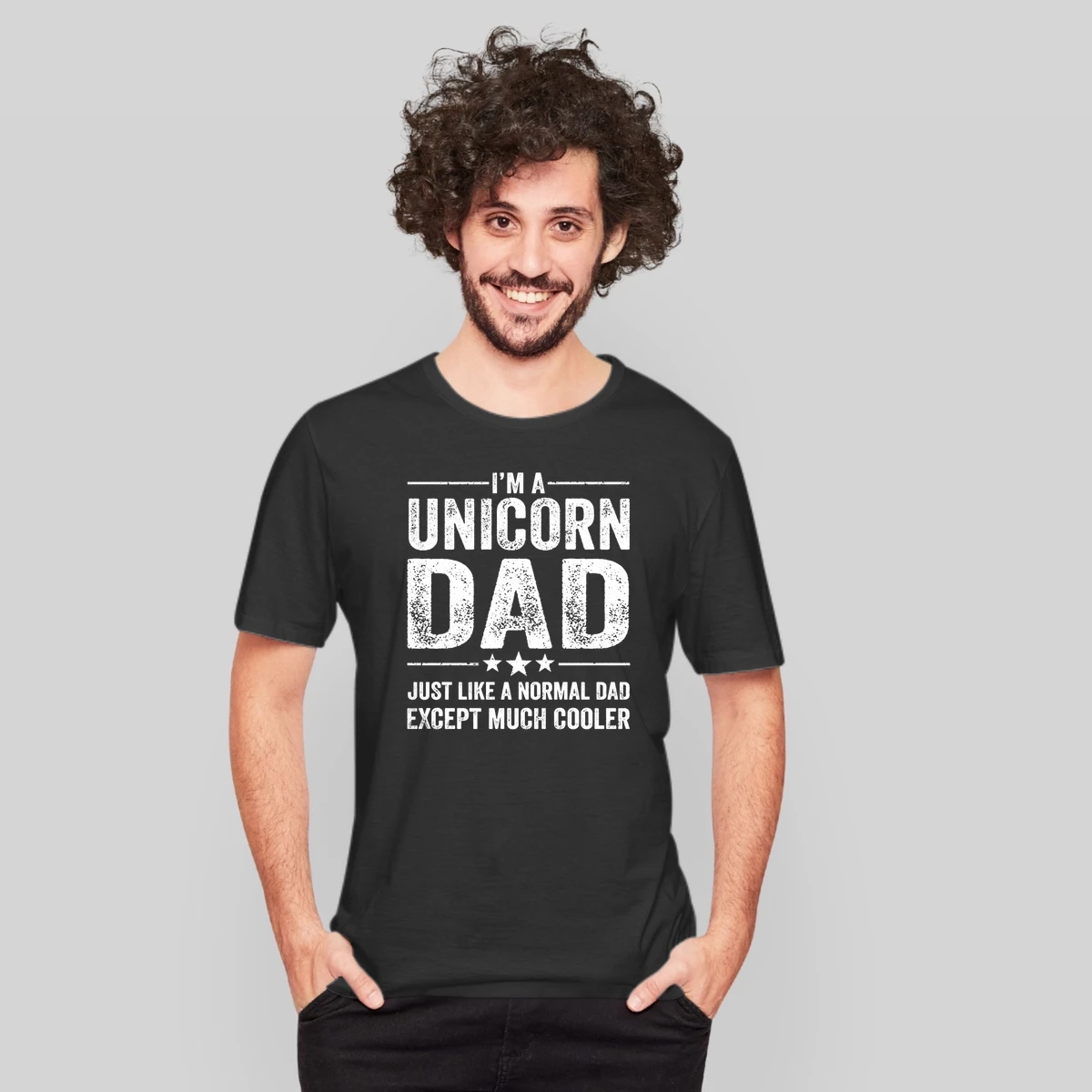Mens Unicorn Dad Just Like A Normal Dad Much Cooler