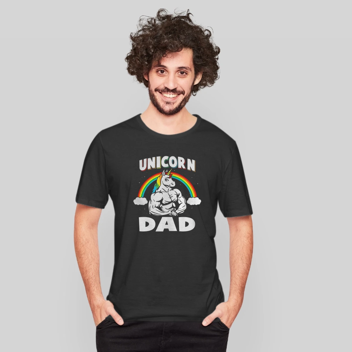 Mens Unicorn Dad T Rainbow Unicorns Gift