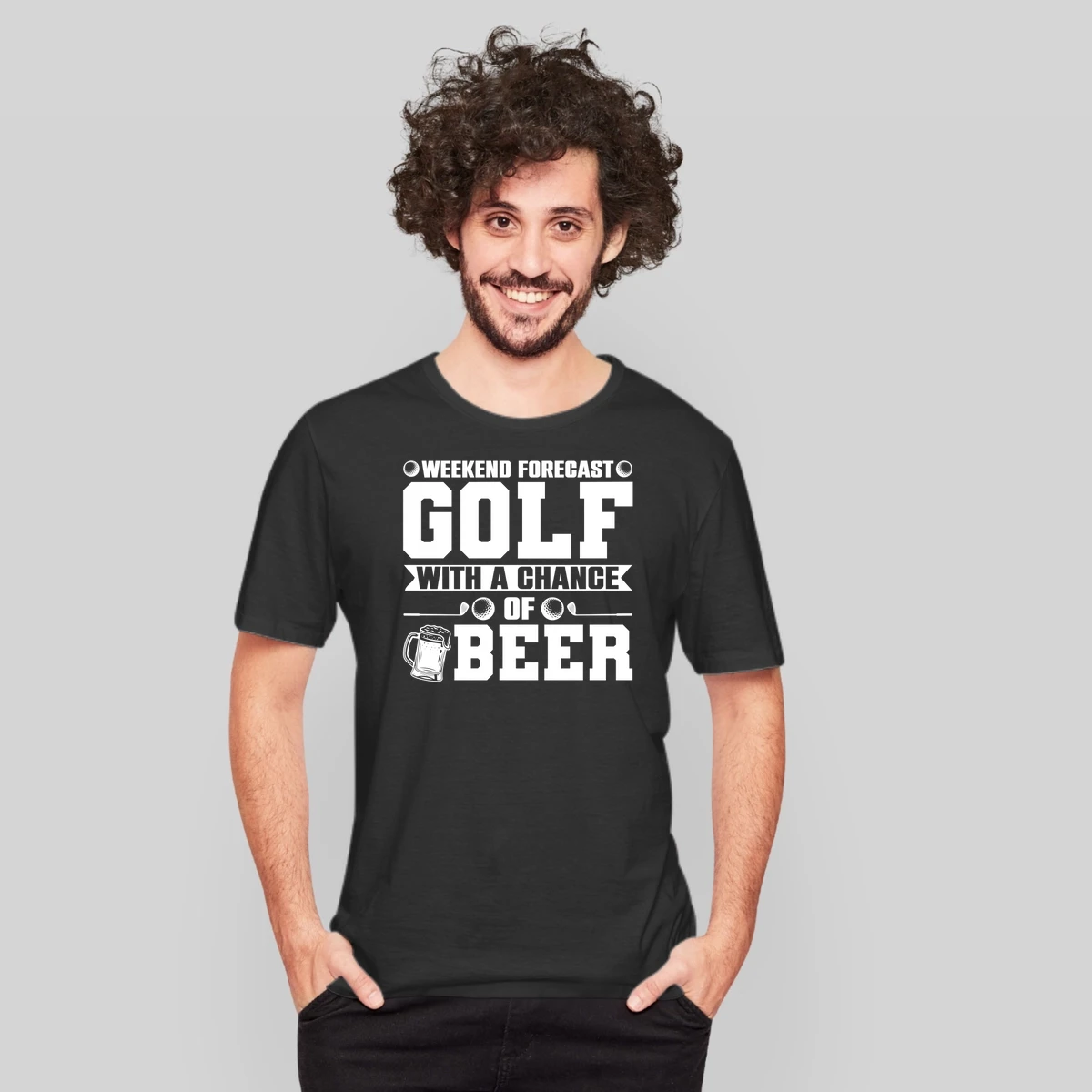Weekend Forecast Golf With A Chance Of Beer T Design 2