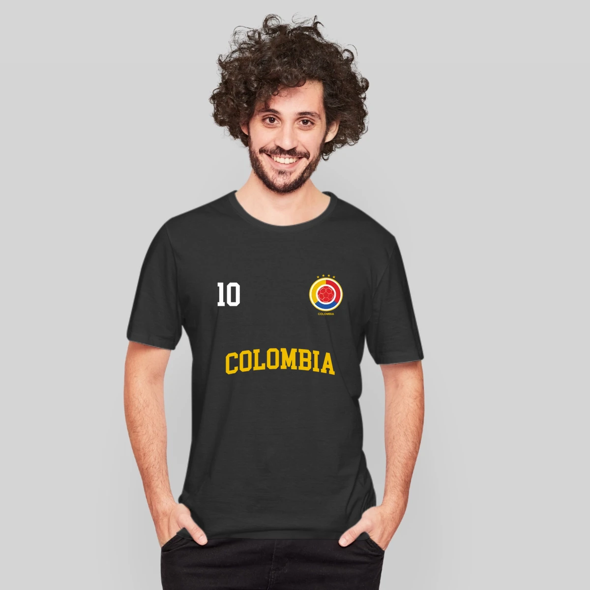 Colombia Soccer No 10 Colombian Flag Camiseta Fut