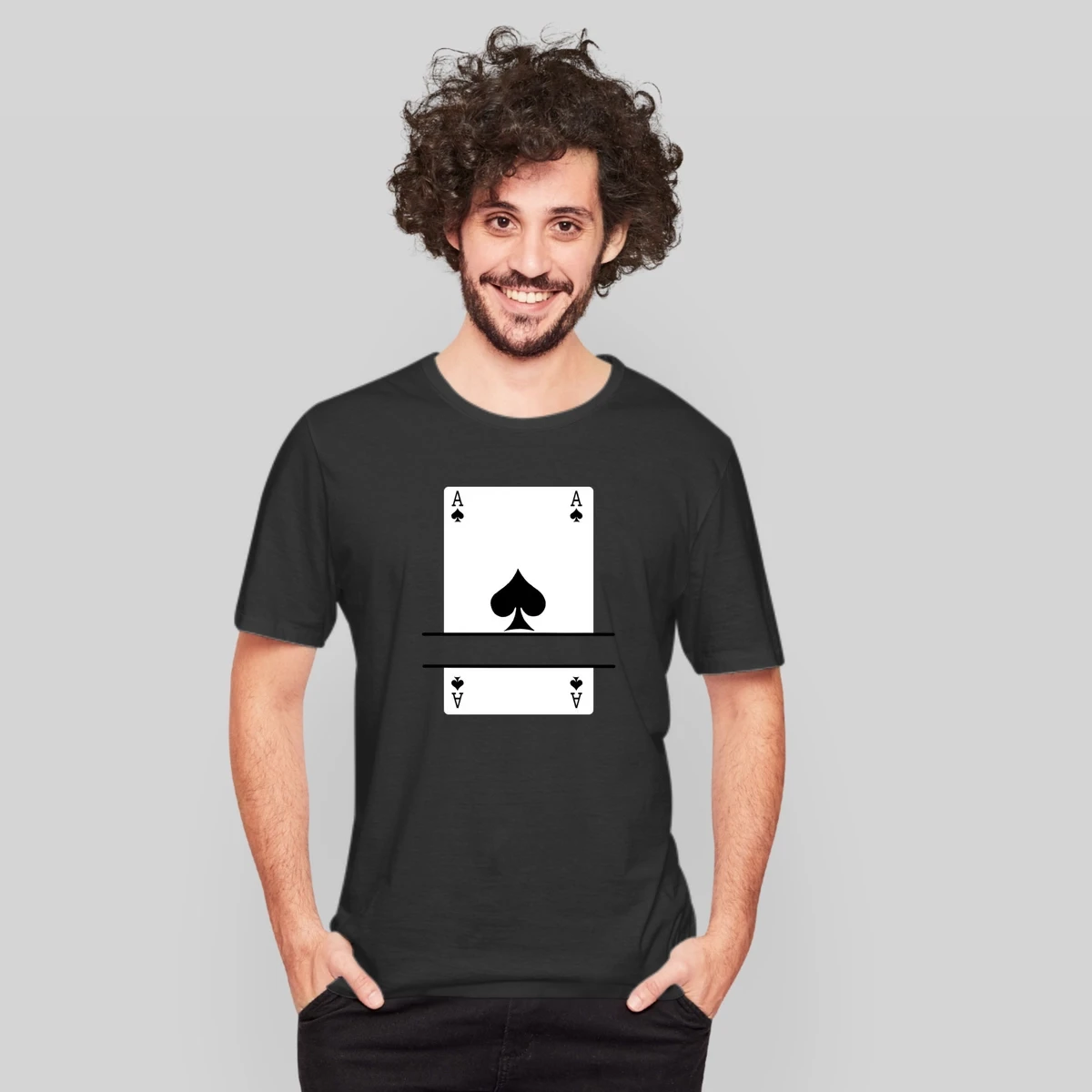 Playing Card Ace Of Spades With Banner Space