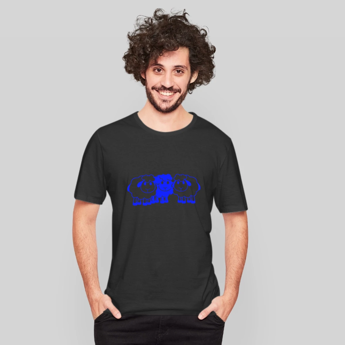 Black Sheep 3 Small Friends Team Crew Sheep Cute