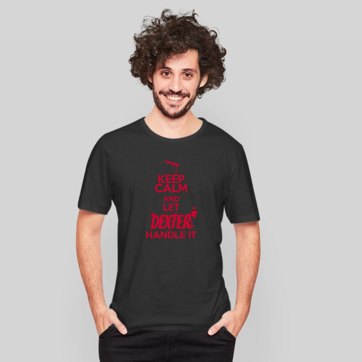 New Dexter Morgan Keep Calm And Let Dexter Handle It Cool Navy