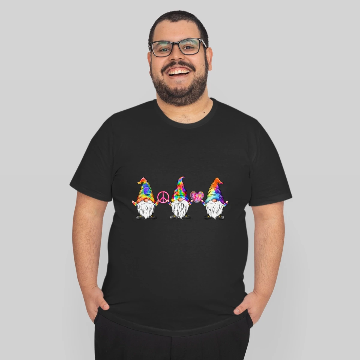 Hippie Gnomes Men Women Tie Dye Graphic Peace