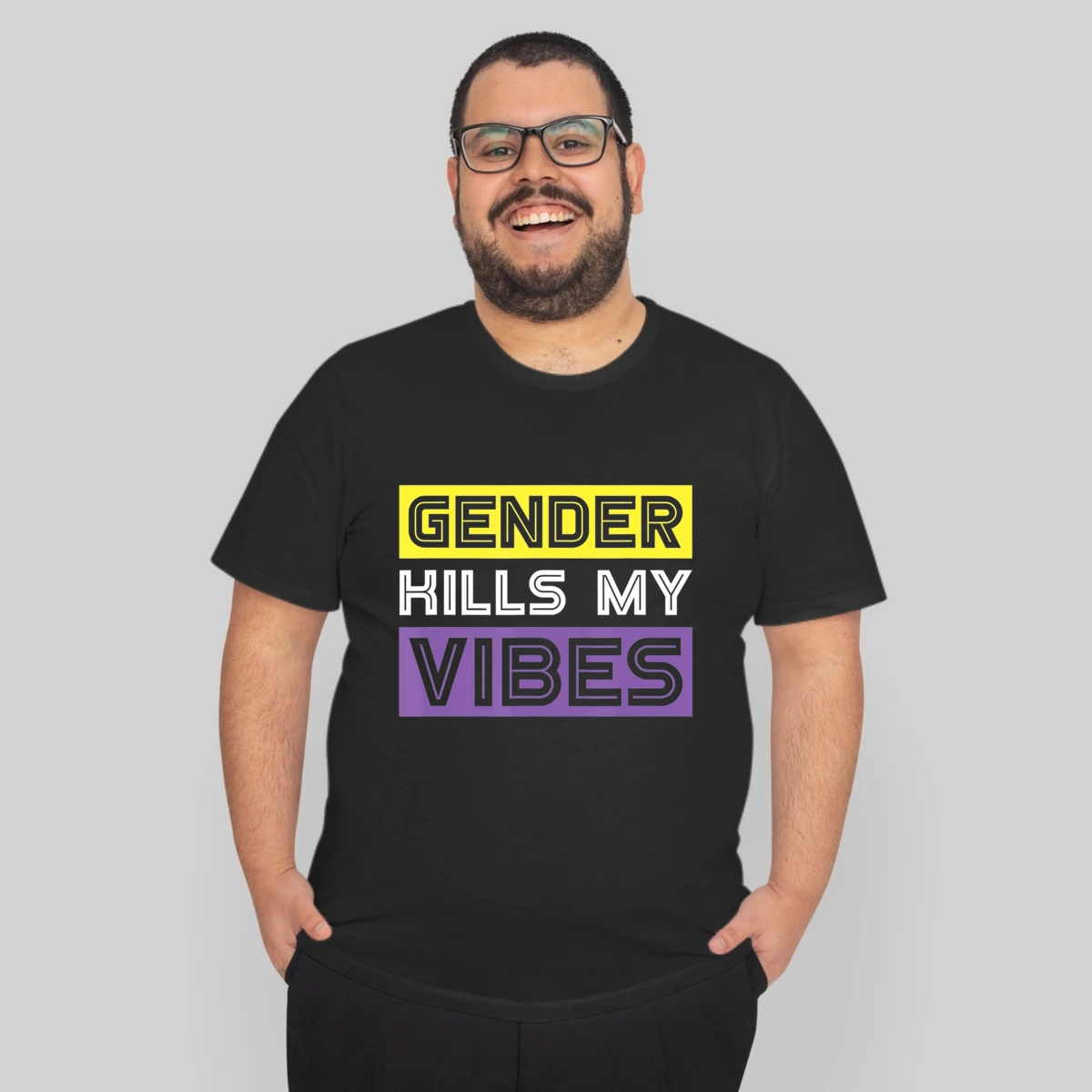 Gender Kills My Vibes Funny Genderfluid Non Binary