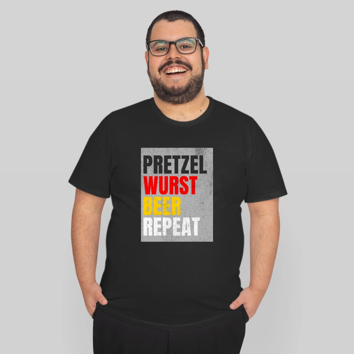 Oktober Fest Beer Pretzel Wurst Repeat German Flag