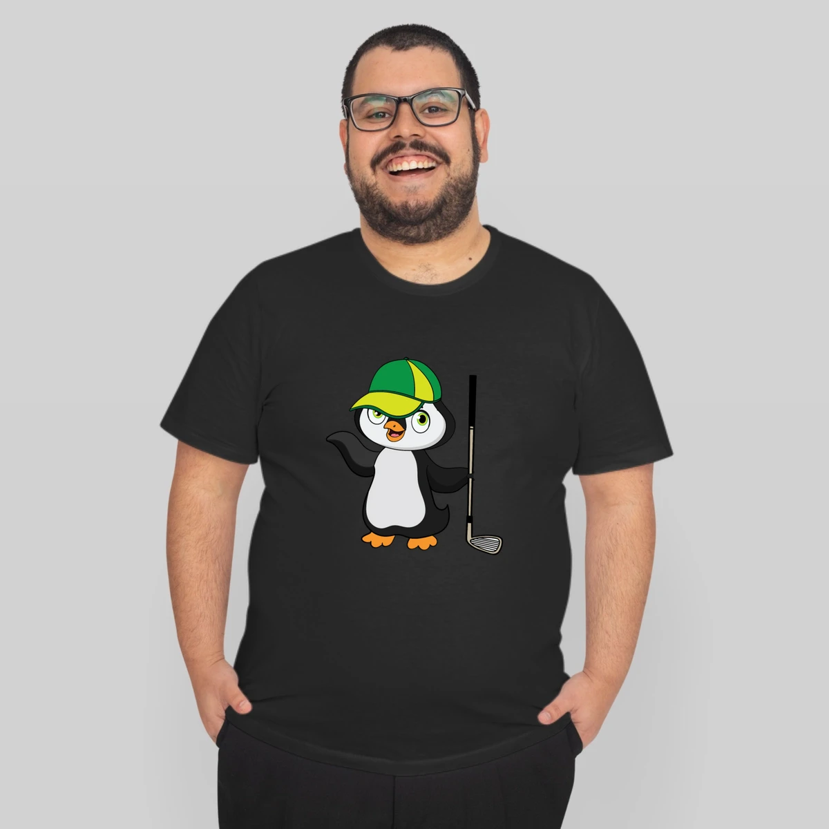 Cute Golf Penguin Shirt Design For Kids