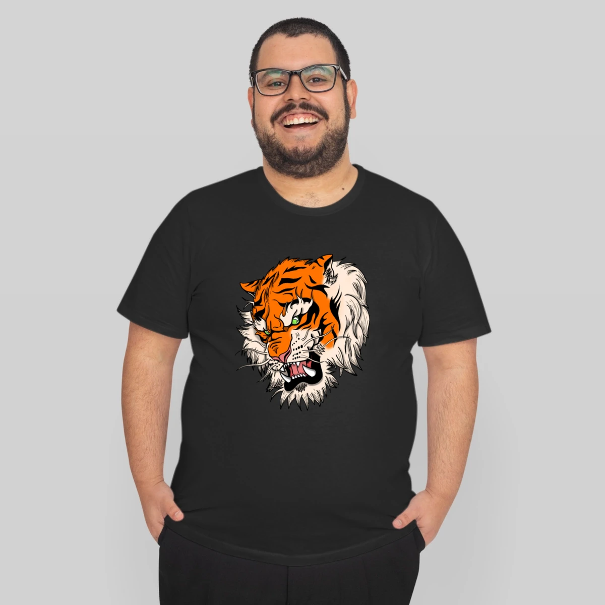 Cat Japanese Tiger Tattoo Design Drawing