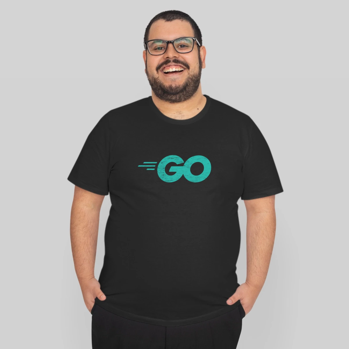 Go Programming Language With Go Logo Distressed