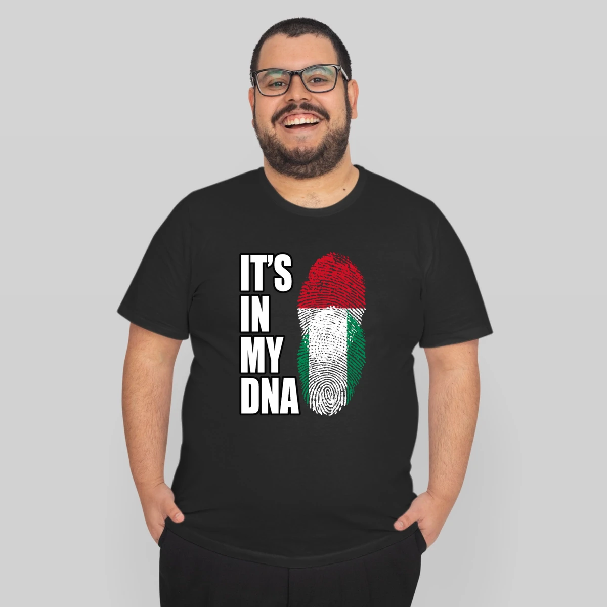 Indonesian And Nigerian Mix Heritage Dna Flag