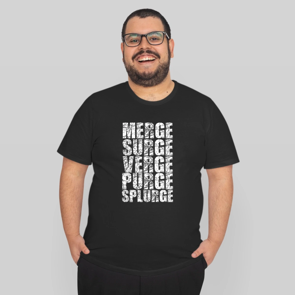 Merge Surge Verge Purge Splurge