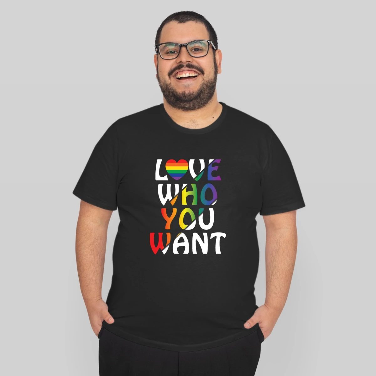 Lgbt Love Who You Want Rainbow Heart Gay Pride