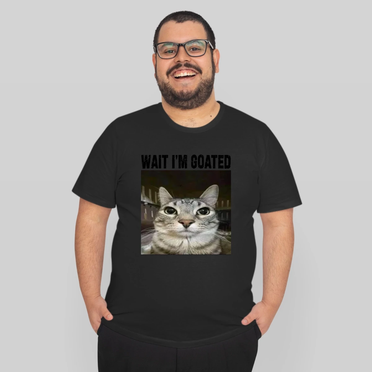 Wait Im Goated Cat Humor Meme