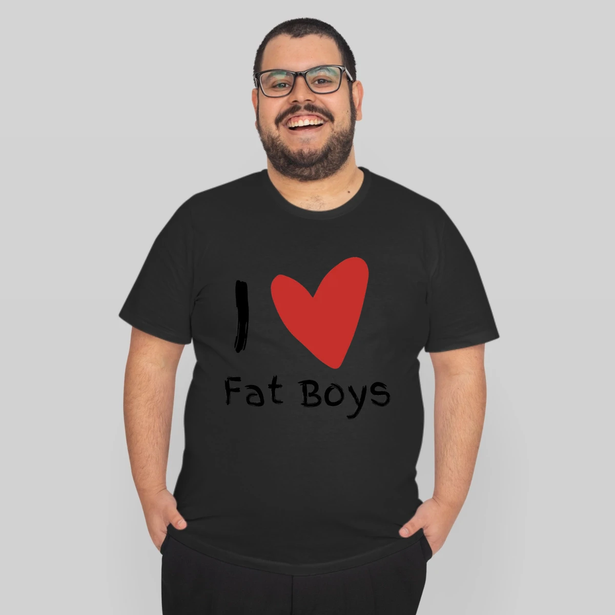 I Love Fat Boys Funny Tshirts