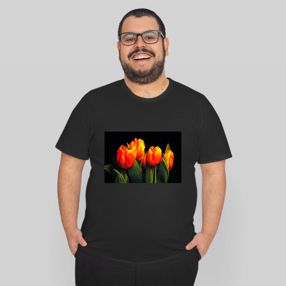 Orange Tulips Poster