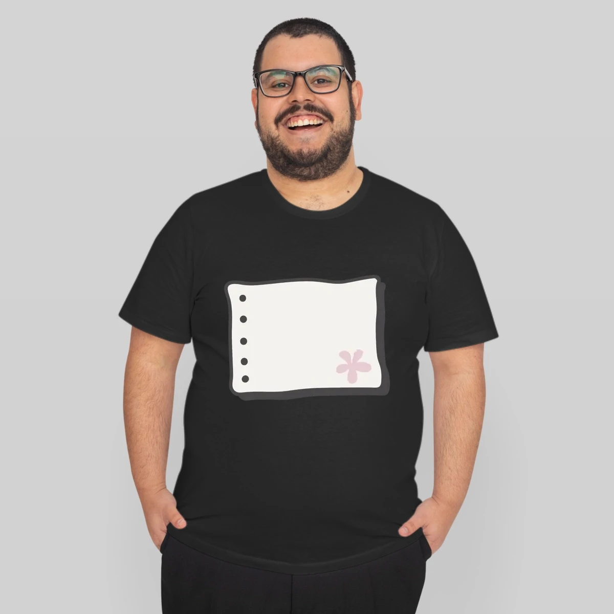 Blank Hole Punched Paper Note