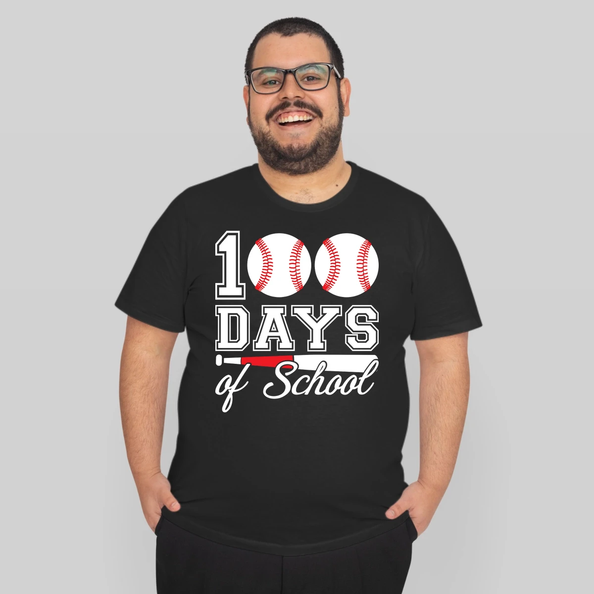 100 Days Of School For 100th Day Baseball Student Or Teacher