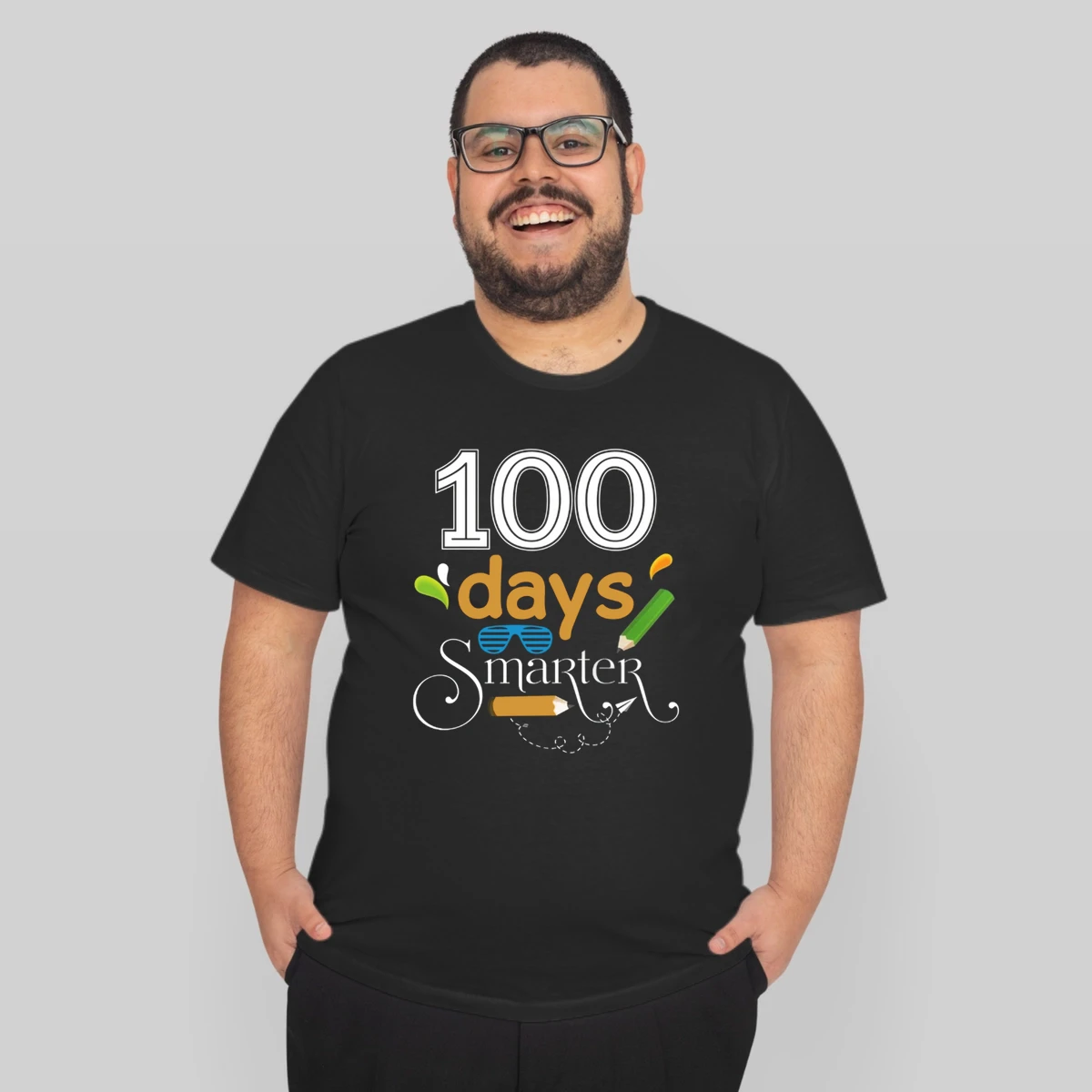 100 Days Smarter 100th Day Of School Teacher Kid T 10 Wv6 Black