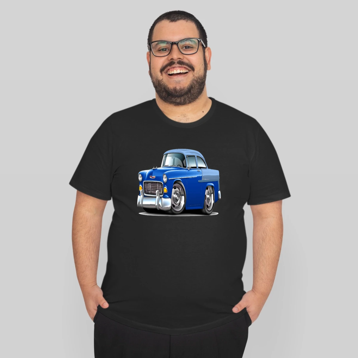 1955 Chevy Belair Blue Car Custom