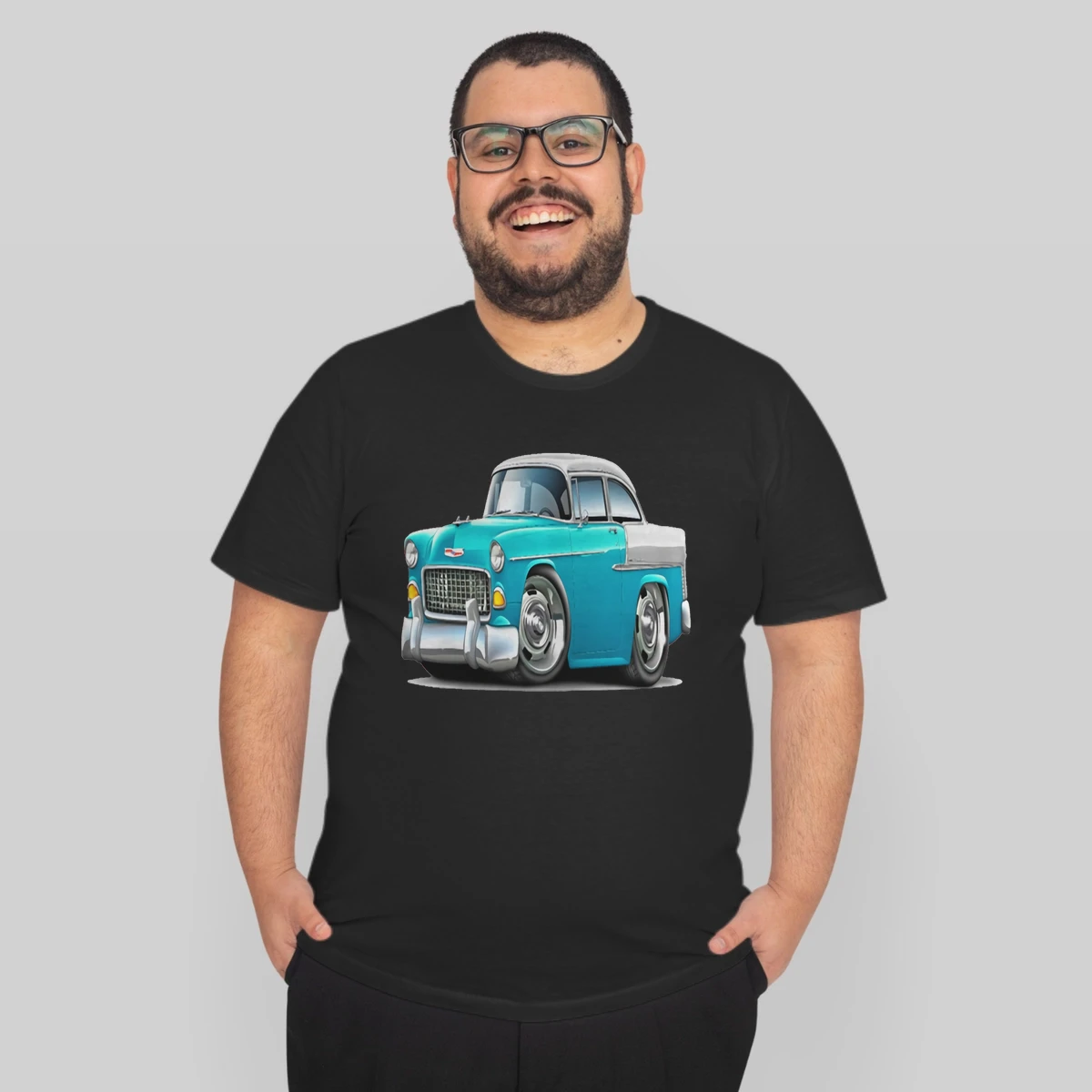 1955 Chevy Belair Turquoise Car Mens Premium