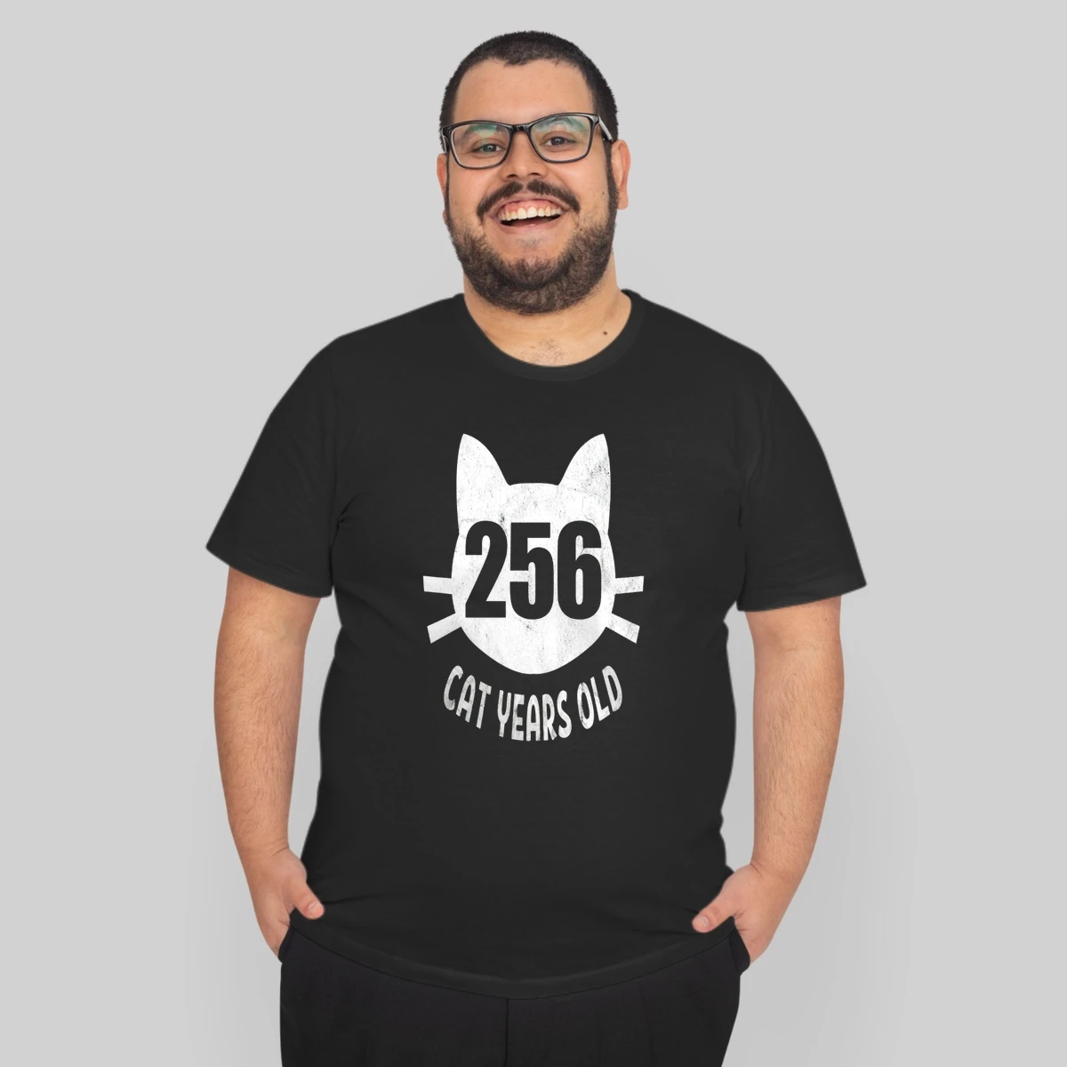 256 Cat Years Old Funny 60th Birthday Gag Gift