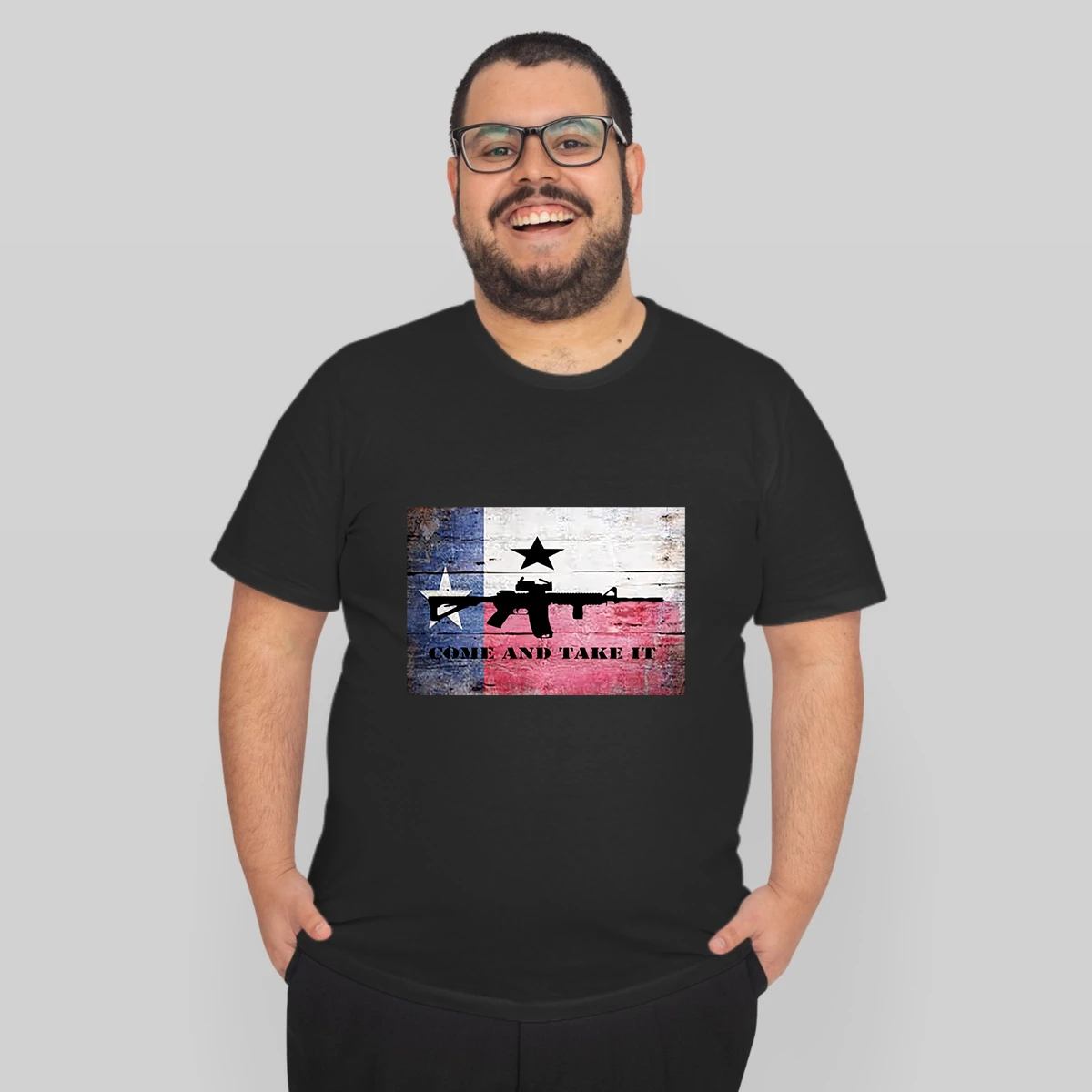 Come And Take It Ar 15 Rifle Texas Flag