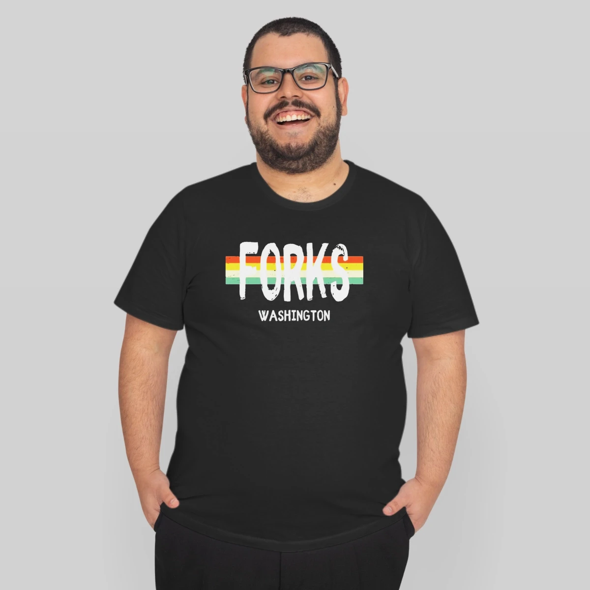Forks Washington Vintage Retro 1980s Style
