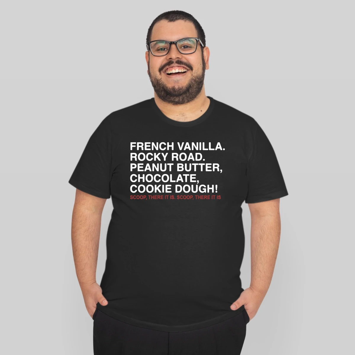 French Vanilla Rocky Road Peanut Butter Chocolate Cookie Dough Scoop There It Is Scoop There It Is