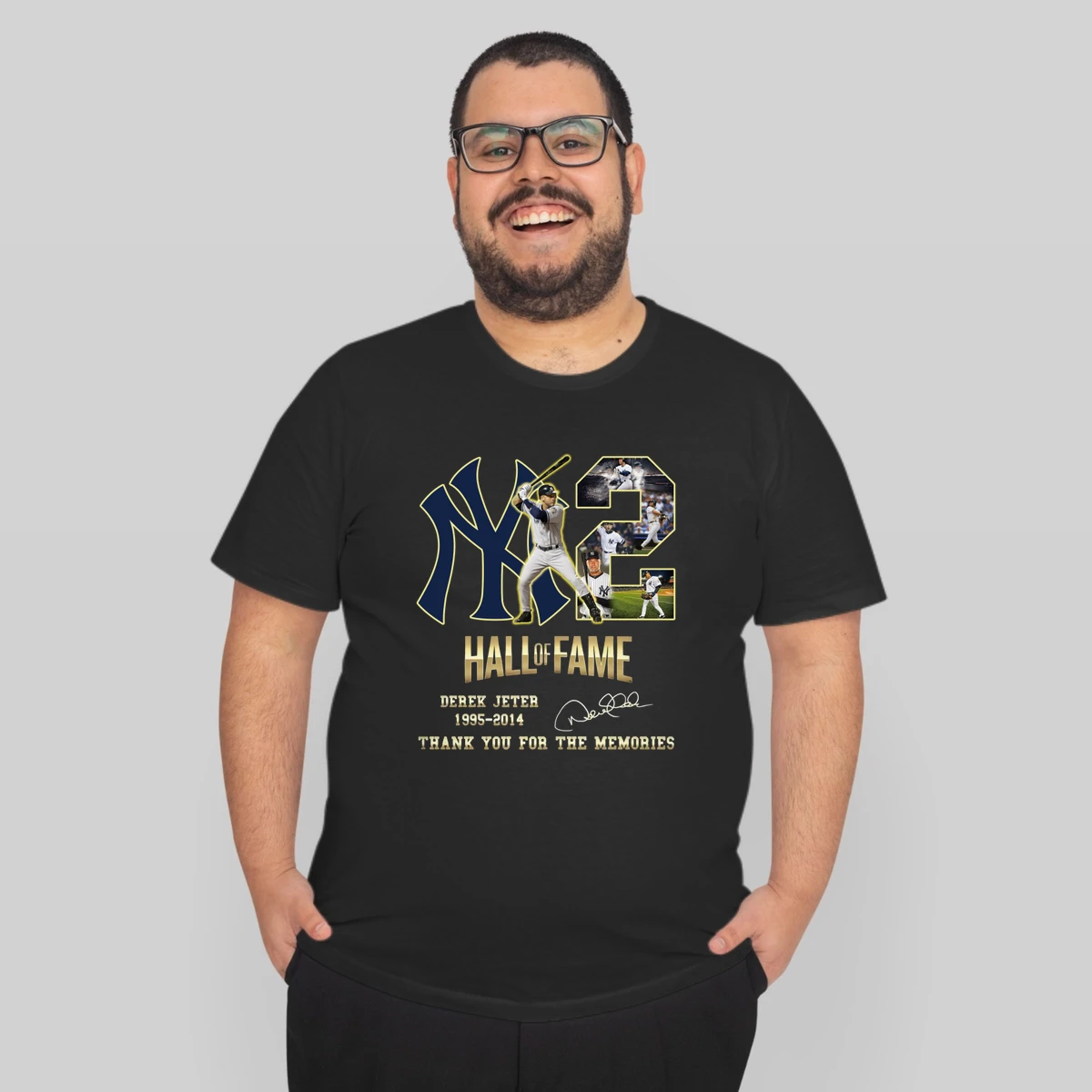 Hall Of Fame Derek Jeter 1995 2014 Thank You For The Memories Signature