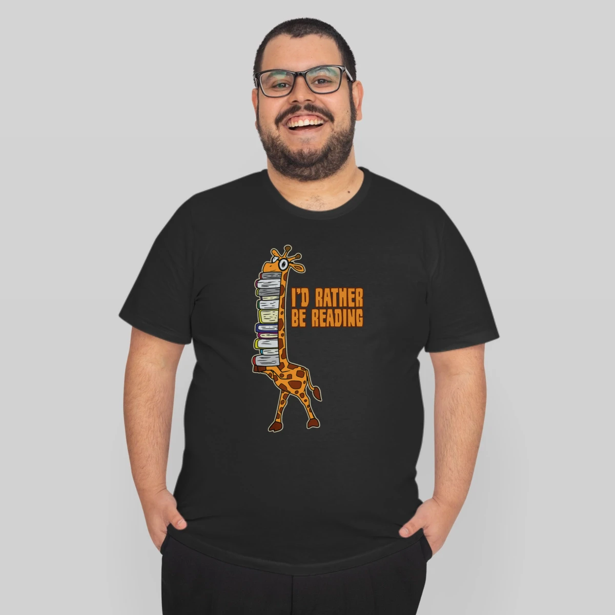 Id Rather Be Reading Funny Giraffe Book Lover Gift