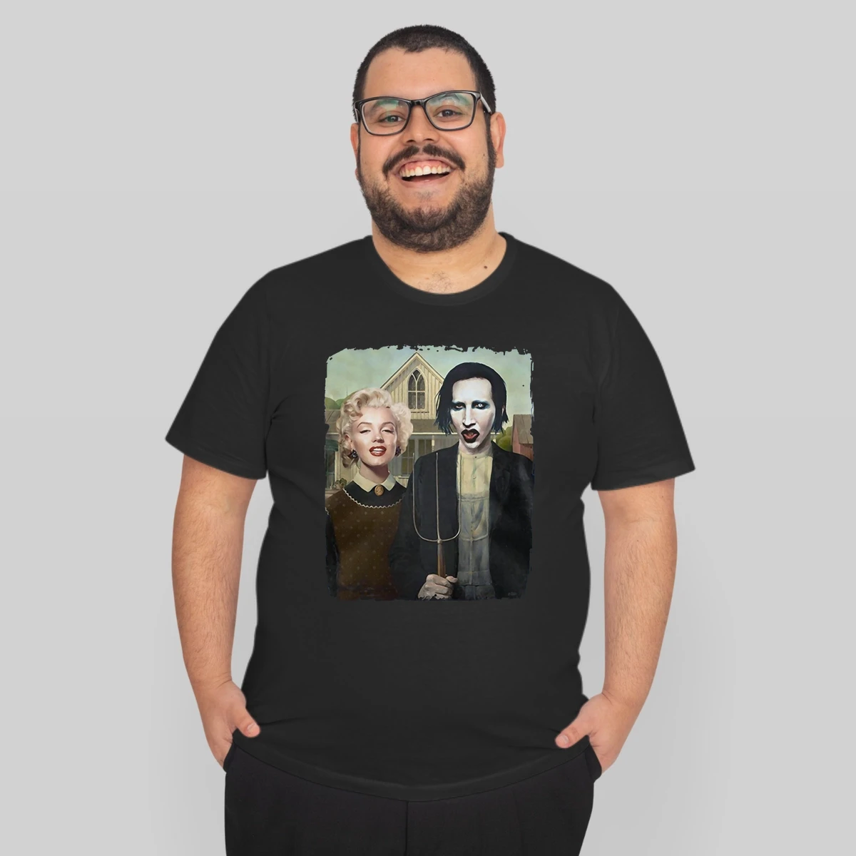 Marilyn Monroe Manson American Gothic Funny Glamour Pinup Bella Flowy Tank