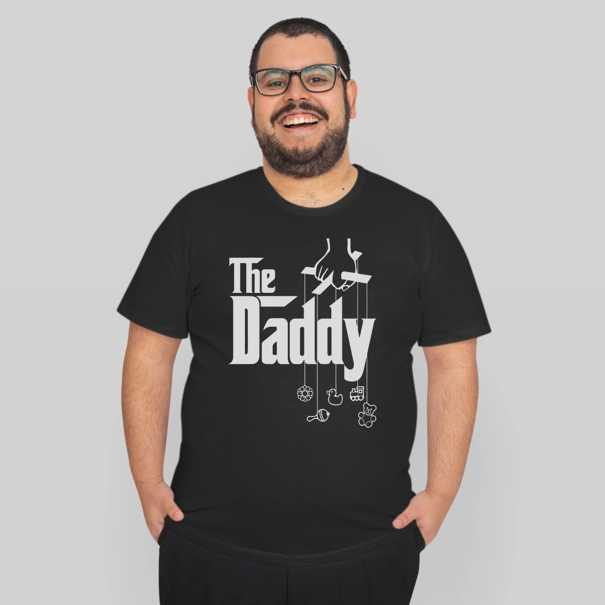 Mens The Daddy First Time Fathers Day New Dad Gift Premium Tee Black Men B074dg1x7x 1