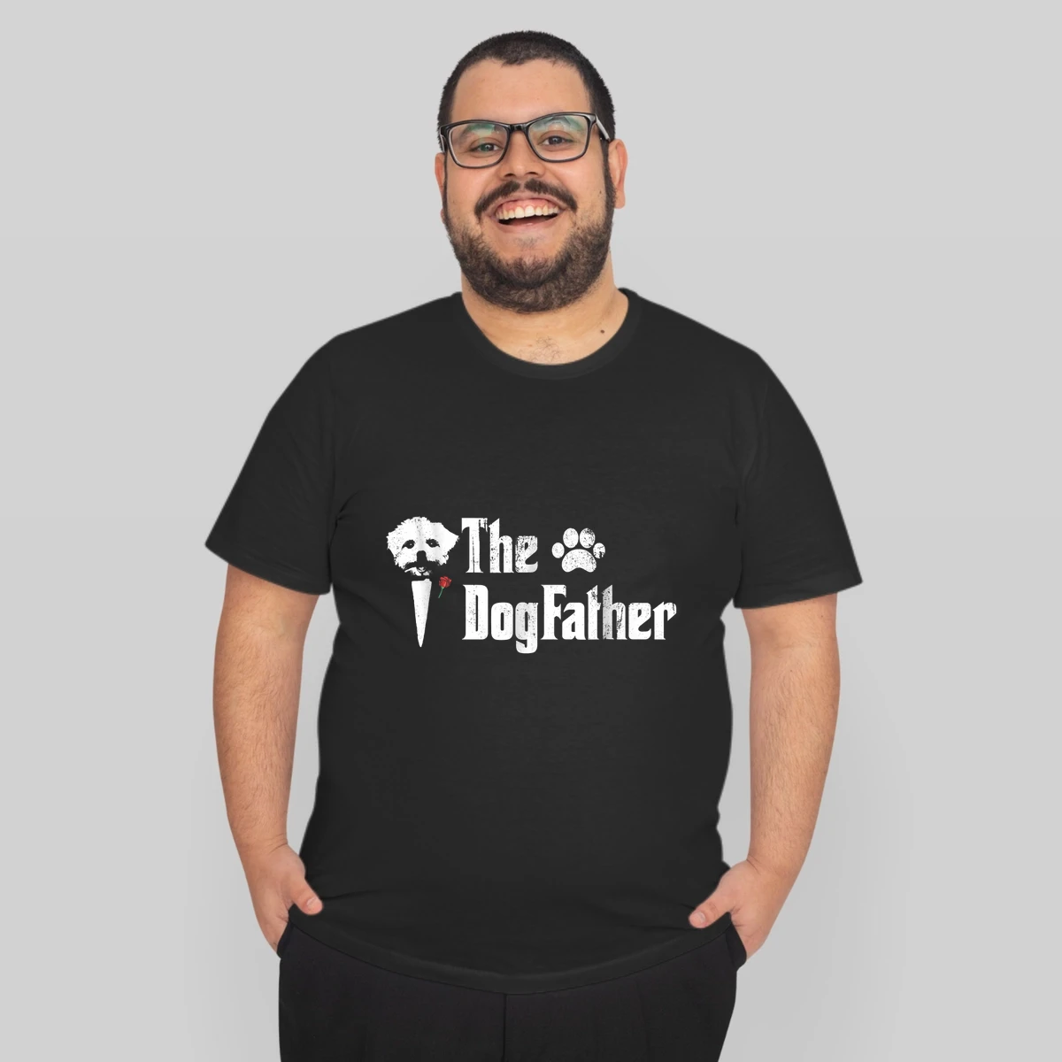 Mens The Dogfather Maltese Dog Dad Fathers Day Gift