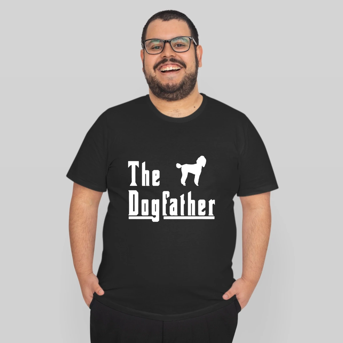 Mens The Dogfather Poodle Dog
