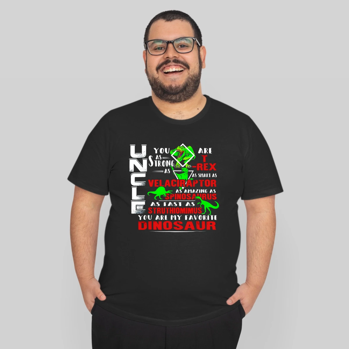 Mens Uncle You Are My Favorite Dinosaur