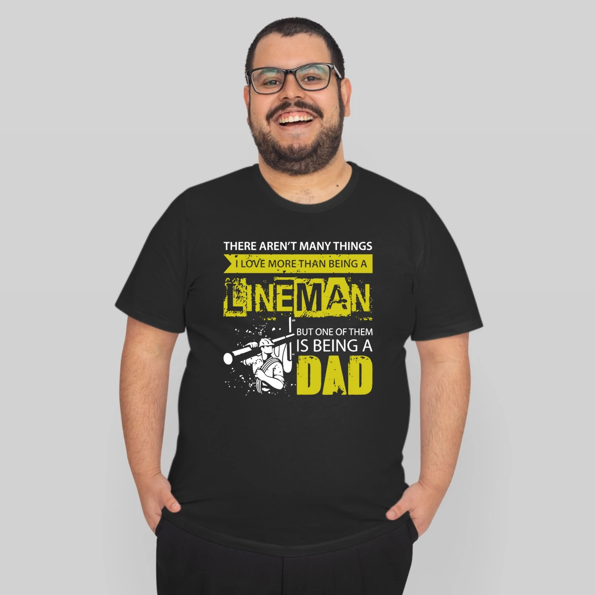 Mens Vintage Being A Lineman Dad Fathers Day Gift