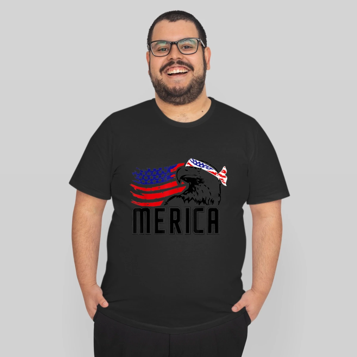 Merica Bald Eagle 4th Of July American Flag